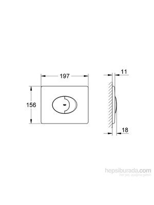 Grohe Skate Air Gömme Rezervuar Kumanda Paneli - 38506000