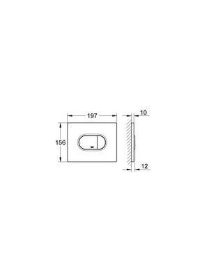 Grohe Arena Cosmopolitan Gömme Rezervuar Kumanda Paneli - 38858P00