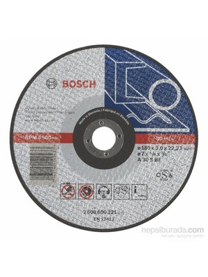 Bosch  - Expert Serisi Metal İçin Düz Kesme Diski (Taş) - A 30 S Bf, 180 Mm, 3,0 Mm
