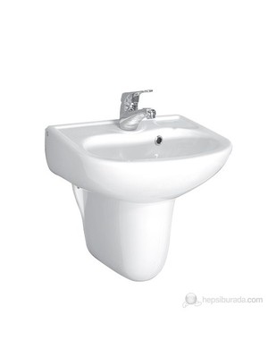 Ece Banyo Yarım Ayaklı Lavabo 45cm ( Batarya Delikli)