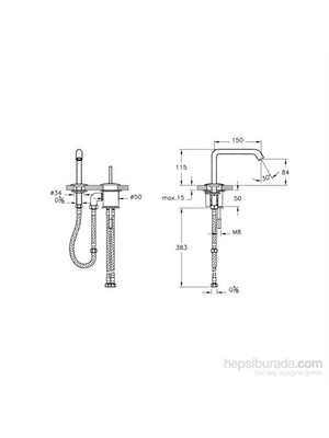 Artema Mod Joystick Lavabo Bataryası (2 Delikli Lavabolar İçin)