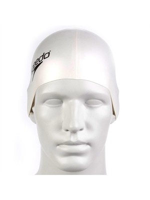 Speedo  Plaın Flat Sılıcone Whıte White Unısex Bone 8-709910010