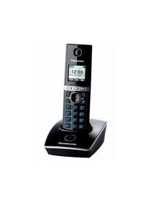 Panasonic Dect Telefon KX-TG8051 Siyah Çoklu Konferans Özelliği ile Geniş Kapsama Alanı