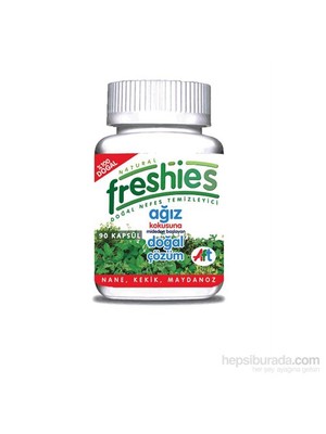 90 Kapsül Freshies Ağız Koku Giderici Doğal Temizleyici Nane Kekik Maydanoz Aroma