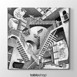 Mc Escher - Relativity 1953 Tablosu