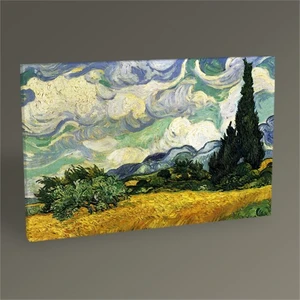 Tablo 360 Vincent Van Gogh-Wheat Field With Cypresses At The Haute Galline Near Eygalieres 30 x 20