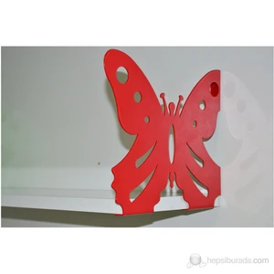 DECORMET Kelebek Raf Seti 20 X 60 Kırmızı + P.Beyaz 015 0733 020 060 50