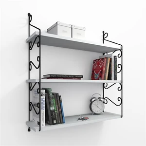 Seramoni Raf ve Kitaplık Seti 3 Raflı 200X720 Beyaz