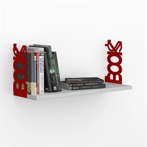 Books Raf ve Kitaplık Seti Kırmızı - P.Beyaz