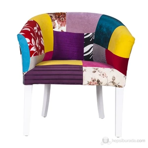 3A Mobilya Patchwork Oval Berjer