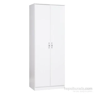 Tdesigno Modern 2 Kapaklı Gardırop - Beyaz