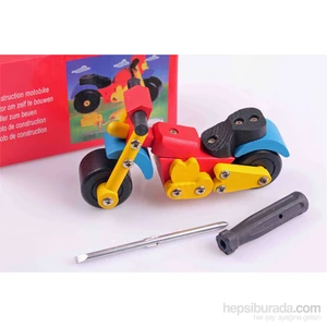 Learning Toys Wooden Construction Motorbike