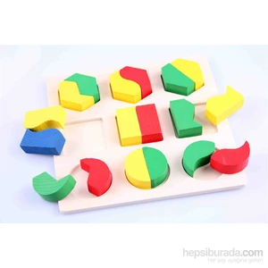 Wooden Toys Montessori Kavram Şekil Seti