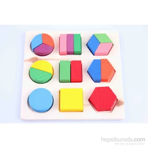 Wooden Toys Ahşap Geometrik Şekil Blokları