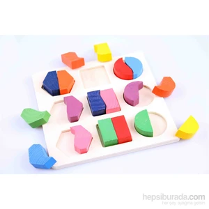 Wooden Toys Ahşap Geometrik Şekil Blokları