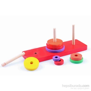 Learning Toys Sök-Tak Ahşap Hanoi Kuleleri