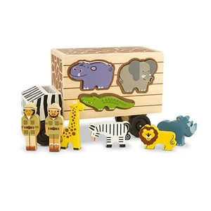 Melissa & Doug Ahşap Kamyon  Hayvan Kurtarıcıları  Şekil Bulmaca