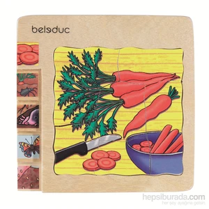 Katlı Puzzle-Havuç 15X15 Cm