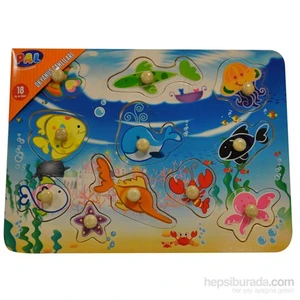 Pal Okyanus Canlıları - Ahşap Puzzle Yerini Bul