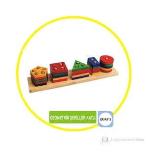 Ahşap Katlı Geometrik Şekiller