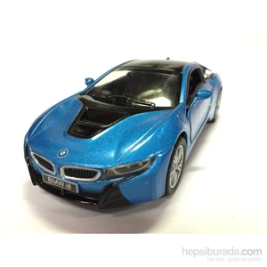 Mavi Bmw İ8 1:36 Metal Çek Bırak Araba
