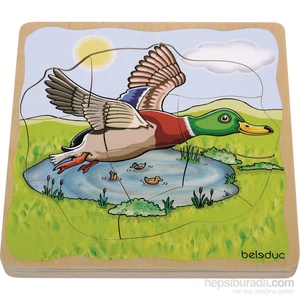 Katlı Puzzle-Ördek 21X21 Cm