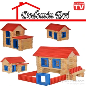 Bluezen Dedemin Evi Ahşap Oyuncak Maketi