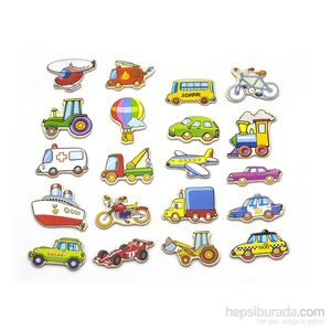 Vıga Toys Manyetik Taşıtlar - 20 Parça