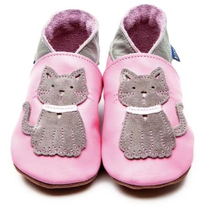 İnch Blue Hakiki Deriden Patik Meeow Baby Pink