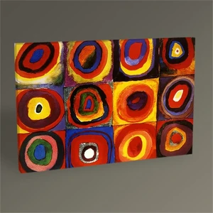 Tablo 360 Wassily Kandinsky Karelerle Renk Etüdü Tablo 45X30