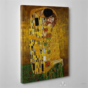 - Gustav Klimt - The Kiss Canvas Tablo - 75X50cm