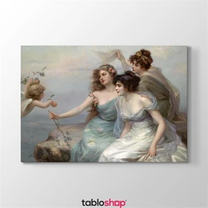Edouard Bisson - Three Graces Tablosu
