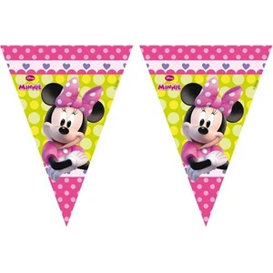 Event Party Store  Minnie Pembe Fiyonk Plastik Bayrak Set 2.3M
