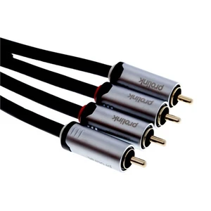 HMC101 2 RCA Metal Krom Kablo (10 m)