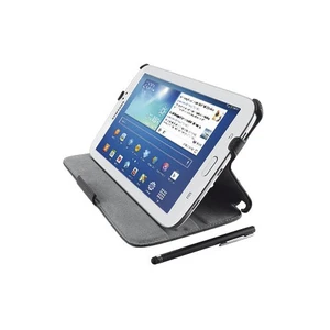 Samsung Tab3 7.0 Stıle Kalem Hediyeli Siyah Tablet Kılıfı (GALAXYAC19638-TRU)