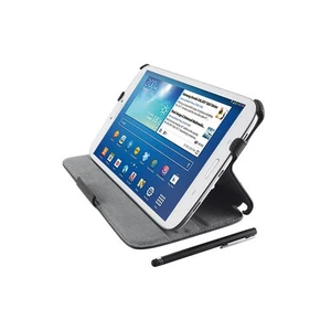 Samsung Tab3 8.0 Stıle Kalem Hediyeli Siyah Tablet Kılıfı (GALAXYAC19638-TRU)