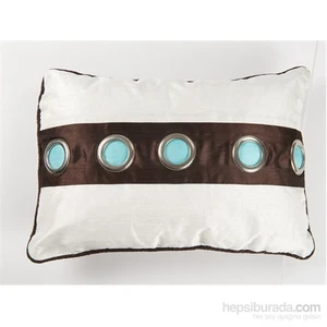 I Love Home Yuvarlak Metal Düğmeli Yastık