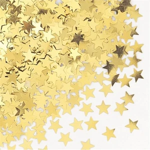 Yıldız Figürlü Sarı Renk Masa Üzeri Serpme Konfeti 15 Gr