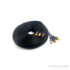 3Rca 3Rca Görüntü Ve Ses Kablosu Gold 20 Metre