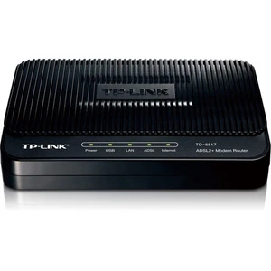 TD-8817 Kablolu Ethernet/USB Firewall destekli QoS ADSL2+ Modem Router