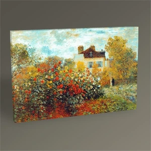 Tablo 360 Claude Monet Garden İn Argenteuil Tablo 45X30
