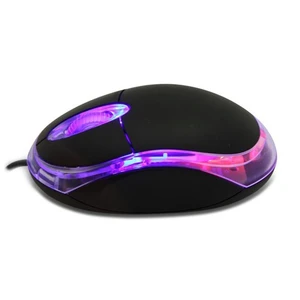 KM-6809 Usb Siyah Mavi Işıklı Optik Mouse