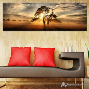 - Lonely Tree Canvas Tablo - 90X30cm