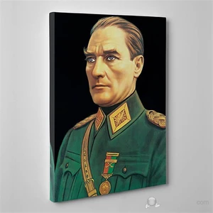 - Mustafa Kemal Atatürk Canvas Tablo - 75X50cm