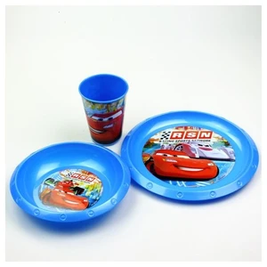 Cars Plastik 3'Lü Set (Kase,Tabak,Bardak)