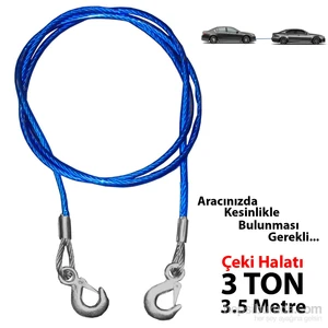 Oto Çeki Halatı 3 Ton 8Mm