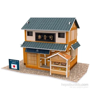 Cubic Fun 3D 32 Parça Puzzle Japon Sushi Restaurantı