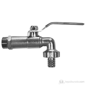 Rm01 Küresel Rakorlu Musluk Çelik Kollu 1/2"