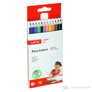Lets L-4120 Kuru Boya 12 Renk Tam Boy