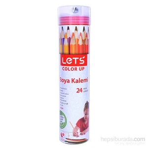 Lets L-4224 Kuru Boya 24 Renk Tam Boy Metal Tüp
